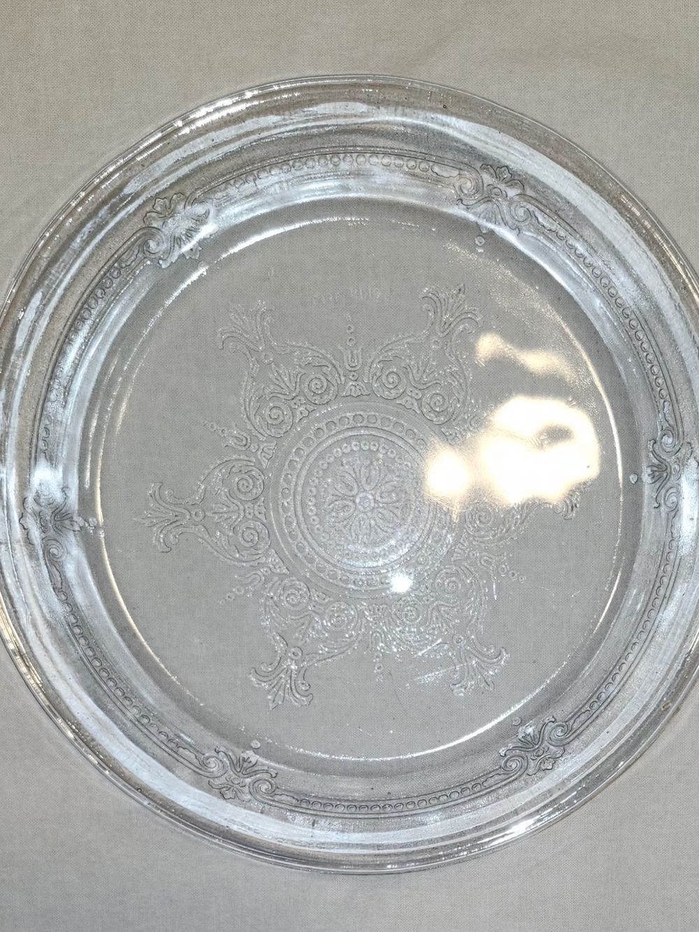 Fire King Sapphire Blue Pie Plate